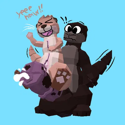 ace giant otter (samichott), luna otter (samichott) created by samichott (artist)