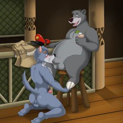 ace london, baloo, zychronos (disney, talespin) created by kuramichan