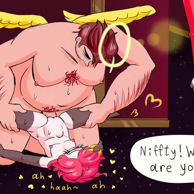 adam (hazbin hotel), charlie morningstar, niffty (hazbin hotel) (hazbin hotel, hellaverse) created by chillpill-draw