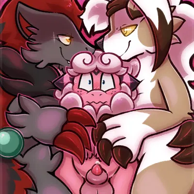 aiden laninga, dominic armois, lyre belladonna (nintendo, pokemon) created by pocketpaws