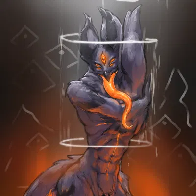 alkuuda (character), alkuuda (demonform) created by alkuuda