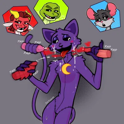 allister gator (poppy playtime), catnap (poppy playtime), simon smoke (poppy playtime) (mob entertainment, mythology) created by dirtygum