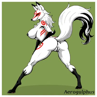 amaterasu (okami) (capcom, okami (capcom)) created by aerogulphus
