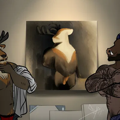 amsden (bgn), beardy the reindeer created by bgn