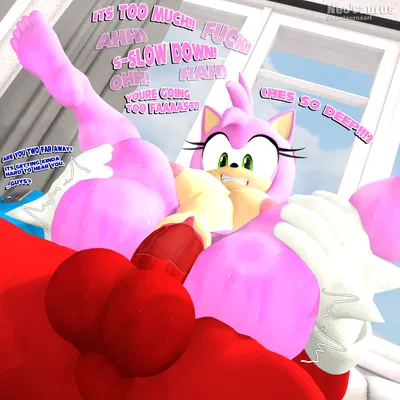 amy rose, knuckles the echidna, sonic the hedgehog (sega, sonic the hedgehog (series)) created by neotaurus