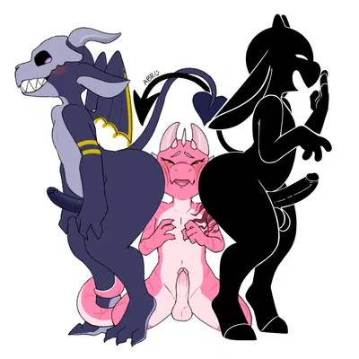an-ki (skelloinn1), mascot (abigrock), myev (mythology) created by abigrock
