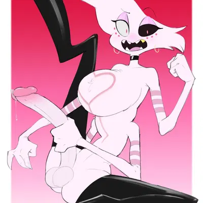 angel dust (hazbin hotel, hellaverse) created by cyancoyote