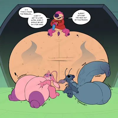 angel (lilo and stitch), jeffrey taggart, stitch (lilo and stitch) (disney, lilo and stitch) created by thewilldpink