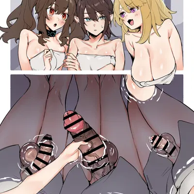 angelina (arknights), utage (arknights), yato (arknights) (arknights, hypergryph) created by 2 coleslaw