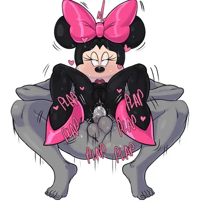 anonymous character, minnie mouse (disney) created by guillion