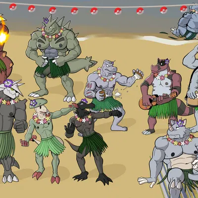 anton o'moore, bryan hall, curtis sara taylor (nintendo, pokemon) created by hunter-husky