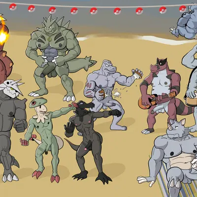 anton o'moore, bryan hall, curtis sara taylor (nintendo, pokemon) created by hunter-husky