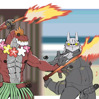 anton o'moore, curtis sara taylor (nintendo, pokemon) created by hunter-husky