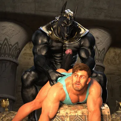 anubis (egyptian mythology, middle eastern mythology) created by raucousrook, silverjay