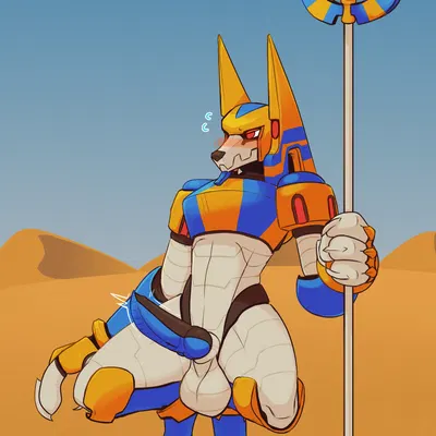 anubis necromancess (capcom, mega man (series)) created by trueblue3d