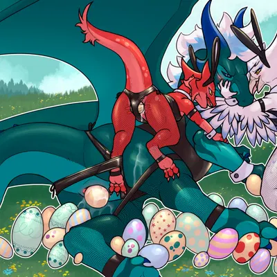 areina (zock feather), diva (zock feather), xymedra (easter, mythology) created by zock feather