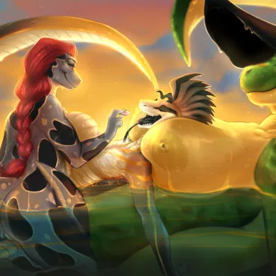 ariadna (pacmaner100), sudz, val (oganessoncxvii) created by nelain