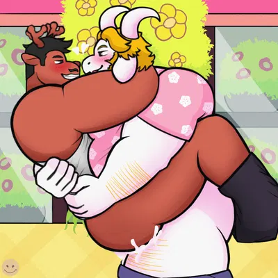 asgore dreemurr, rudolph holiday (deltarune, undertale) created by lucknomz