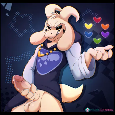 asriel dreemurr (god form) (subscribestar, undertale) created by mandyfoxy