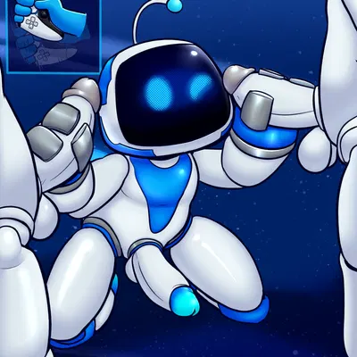 astro (astro bot) (astro bot (series), dualsense) created by felino