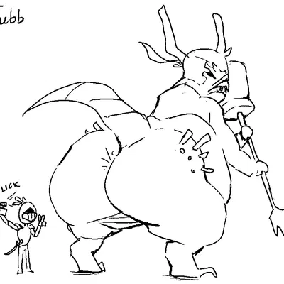 asylum demon (dark souls, fromsoftware) created by jubb