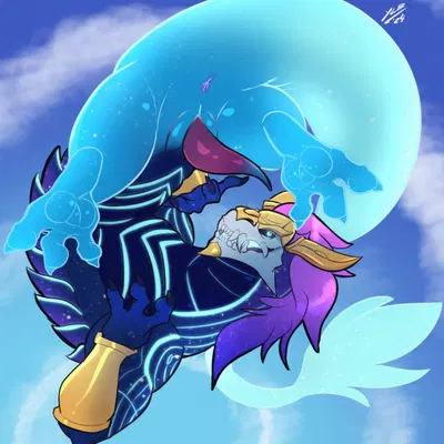 aurelion sol (lol) (league of legends, mythology) created by yellowluster