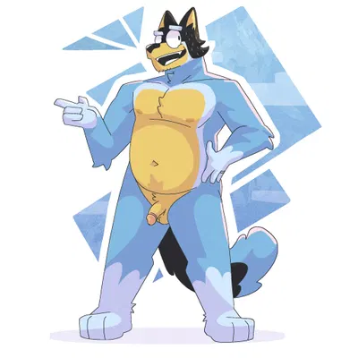 bandit heeler (bluey (series)) created by camocayenne