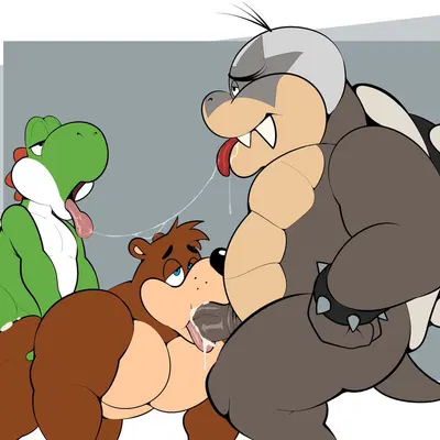 banjo (banjo-kazooie), koopaling, morton koopa jr. (banjo-kazooie, mario bros) created by erobos