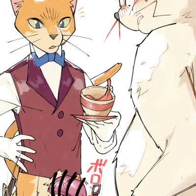 baron humbert von gikkingen, muta (the cat returns) (ghibli, the cat returns) created by masa120