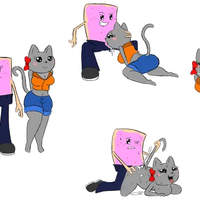 barry cherry popper (timoteihiv), lulubelle (timoteihiv) (nyan cat (copyright), nyan ho (timoteihiv)) created by timoteihiv