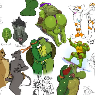 bebop, donatello (tmnt), gus skwarek (everyone is so mean to me, teenage mutant ninja turtles) created by avoid posting, custapple