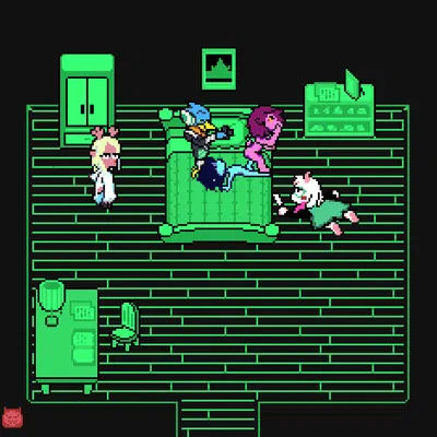 berdly, kris dreemurr, noelle holiday (deltarune, undertale (series)) created by bladedbard