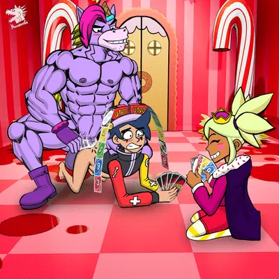 berry (brawl stars), chester (brawl stars), mandy (brawl stars) (brawl stars, mythology) created by nazuranoke