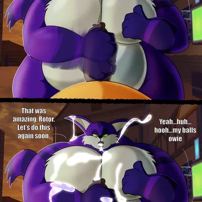 big the cat, rotor the walrus (archie comics, sega) created by possbooty