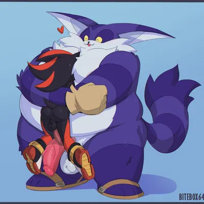 big the cat, shadow the hedgehog (sega, sonic the hedgehog (series)) created by bitebox64