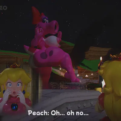 birdo (character), princess peach (mario bros, nintendo) created by lorenzo the guy