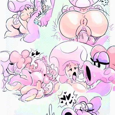 birdo (character), toadette (mario bros, nintendo) created by nautti spaghetti
