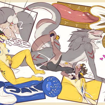 bitters (sweetbitters), exa (thatpotoo), kikali (sergal) created by thatpotoo