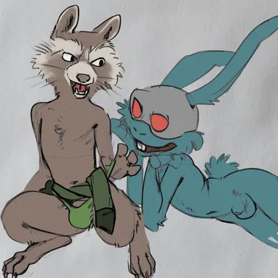 blackjack o'hare, rocket raccoon (guardians of the galaxy, marvel) created by mindkog