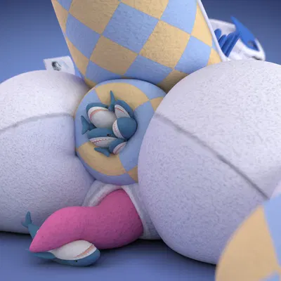 blahaj (ikea, nintendo) created by tooeks