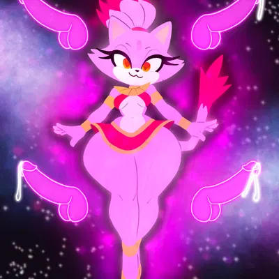 blaze the cat, burning blaze (sega, sonic the hedgehog (series)) created by shuunaswiss