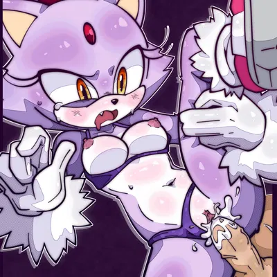 blaze the cat (sega, sonic the hedgehog (series)) created by emmavania