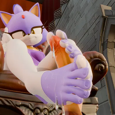 blaze the cat (sega, sonic the hedgehog (series)) created by twintails3d