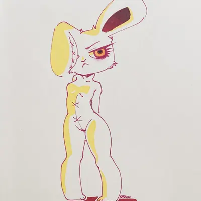 bloody bunny (2spot studio, bloody bunny (series)) created by 4chan anon