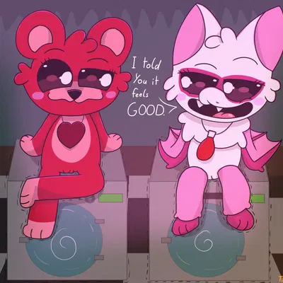 bobby bearhug, rabie baby (poppy playtime) (mob entertainment, nightmare critters) created by tinky