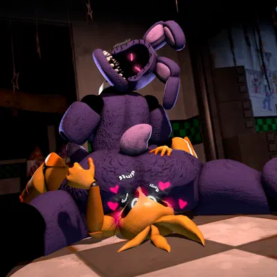 bonnie (fnaf), mangle (broken), mangle (fnaf) (five nights at freddy's, five nights at freddy's 2) created by zelyonka