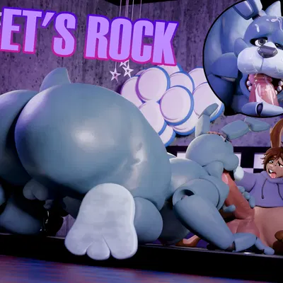 bonnie (fnaf), tyke (tykeus) (five nights at freddy's, scottgames) created by darkpine