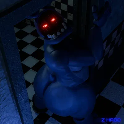 bonnie (fnaf), withered bonnie (fnaf) (five nights at freddy's, five nights at freddy's 2) created by z hado