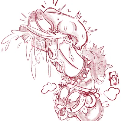 bowser, cappy (mario), tiara (mario) (mario bros, nintendo) created by inkdoll