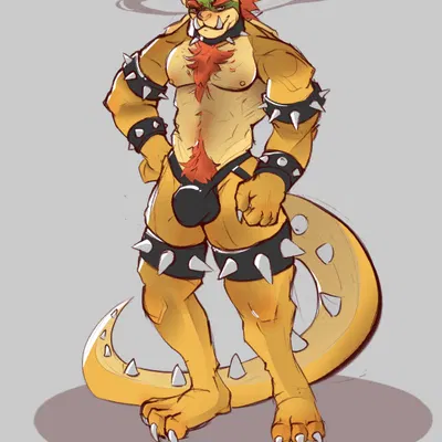 bowser (mario bros, nintendo) created by cheeskeke